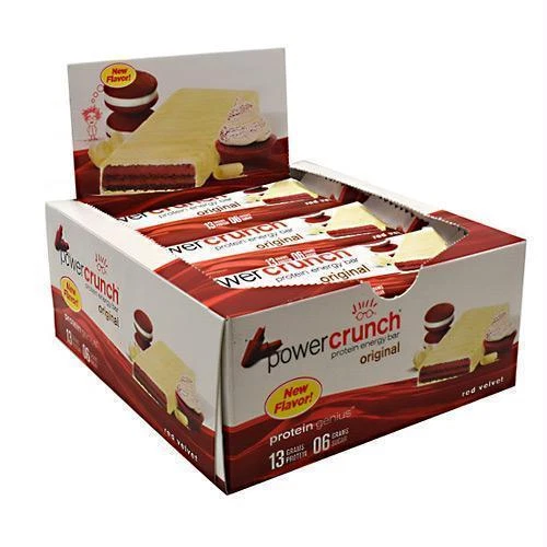 Power Crunch Red Velvet Protein Energy Bar - Pack of 12