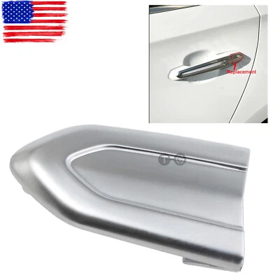 For 2013-2019 Cadillac XTS Exterior Door Handle Silver Cover Trim Cap Fits Foto 1 de 4