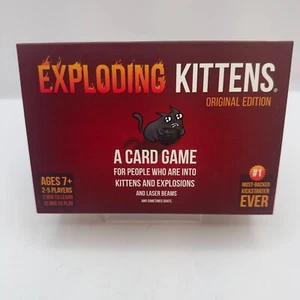 Exploding Kittens Edición Original Juego de Cartas 2-5 Jugadores Edades 7+ Completo en Caja - Imagen 1 de 6