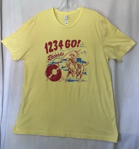 Camiseta 123 Records Western Cowboy Logo XLarge Unisex Amarillo Algodón - Imagen 1 de 6