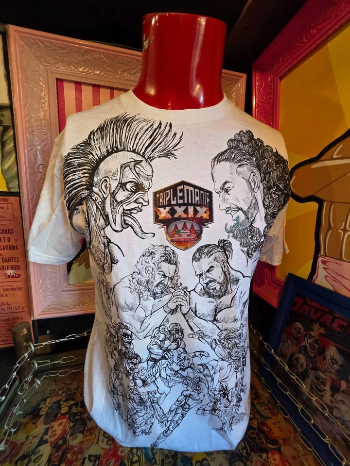 Camisas Lucha Libre Color Blanco Adulto Foto 1 de 1