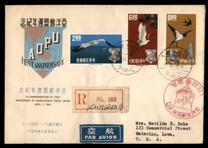 Mayfairstamps China FDC 1963 AOPU Bird Combo Registered First Day Cover aas_9633 - Picture 1 of 2