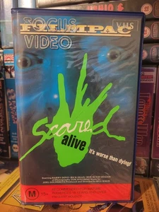Scared Alive VHS Horror Ex-Rental - Picture 1 of 4
