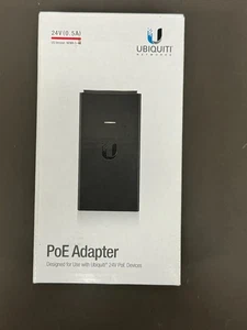Adapter i wtryskiwacz Ubiquiti Networks 24V Poe - czarny (POE-24-12W) 33222AM - Zdjęcie 1 z 3
