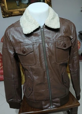 Chaqueta JACK & JONES Hombre De Cuero Color Marrón Talla L Cod.CC017 - Imagen 1 de 4