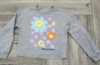 Sudadera Top Smiley World Niñas Talla Grande 10/12 Dobladillo Crudo Foto 1 de 4