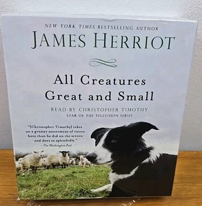 JAMES HERRIOT 12 CD AUDIO BOOK, ALL CREATURES GREAT AND SMALL. - Foto 1 di 3