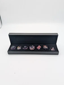 JUEGO DE DADOS HAXTEC 7 PIEZAS IOB púrpura con cristal - Imagen 1 de 4