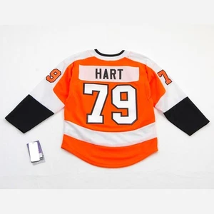 Philadelphia Flyers Carter Hart 79 Jersey Youth Small Medium NHL Hockey Shirt - Picture 1 of 10
