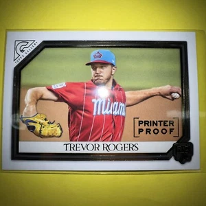 2021 Topps Gallery Printer Proof Trevor Rogers Rookie Miami Marlins #27 - Picture 1 of 2