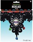 Day of the Dead Necklace Skull Fancy Dress Up Halloween Adult Costume Accessory