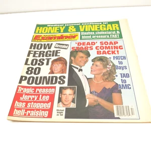 National Examiner Tabloid April 23 1991 Patrick Swayze Jerry Lee Michael Knight - Picture 1 of 7
