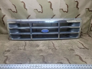 1992-1997 Ford F150 F250 F350 Bronco Front Grille Grill Chrome OEM - Picture 1 of 12