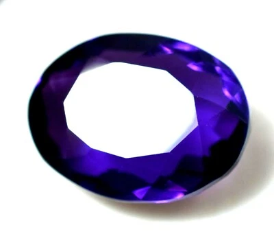 Lab Created 14.25 Ct Purple Amethyst Superb GGL Certified Transparent Gemstone - Image 1 of 4