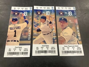 TIGERS 2017 TICKET STUB 7/28/17-7/29/17-7/30/17 VS ASTROS - Imagen 1 de 4