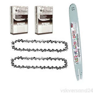 Schwert 35cm 3/8 x 1,3 passend für Mc Culloch MacCat Mac120 Mac 130 +2 Ketten