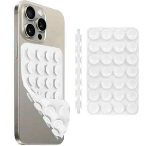 Suction Cup Phone Case Mount Silicone Adhesive Accessory Hands-Free Holder - Picture 1 of 13