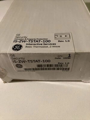 GE Interlogix IS-ZW-TSTAT-100 Z-wave Thermostat New In Box - Image 1 of 3