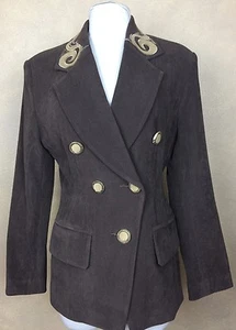 Brown Jacket Blazer Embellished Nickshow Special Design for You Equestrian  - Imagen 1 de 11