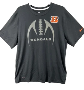 Camiseta Nike Para Hombre Talla XL NFL Cincinnati Bengals Fútbol Negro Gráfico Dri-Fit - Imagen 1 de 12