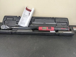 #bi404 Snap-On 1/2” RED Electronic Digital Torque Wrench ATECH3F250VR 250 Ft Lb - Picture 1 of 17