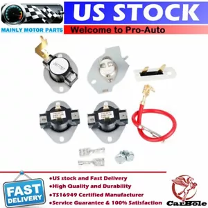 3387134 3977767 279816 3392519 3399848 Dryer Thermostat Fuse Kit for Whirlpool - Picture 1 of 12