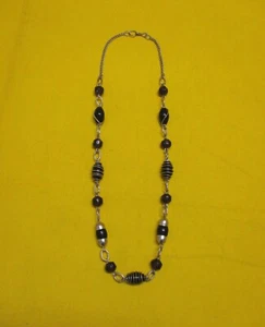 ✅ MERAVIGLIOSA COLLANA VINTAGE ARGENTATA VETRO MURANO REALIZZATA MANO - 4151 - Bild 1 von 6