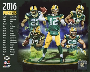 2016 GREEN BAY PACKERS NFL COMPOSITE LICENSED UNSIGNED 8X10 TEAM PHOTO RODGERS - Picture 1 of 1
