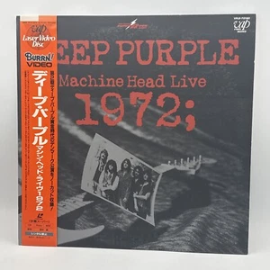 DEEP PURPLE Machine Head Live 1972 JAPAN Laser Disc LD VPLR-70180 w/ insert OBI - Picture 1 of 11