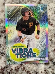 2022 BOWMAN CHROME VIRTUOSIC VIBRATIONS PITTSBURGH PIRATES HENRY DAVIS #VV-8 - Imagen 1 de 1