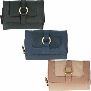 "Carteras de detalle metálico marrón para damas Nicole "JBPS188" - Imagen 1 de 13
