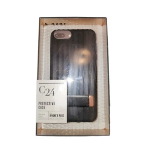NWT MVMT C24 iPHONE 8 Plus/7/6s/6 Plus Clear Black Hybrid Protective Phone Case - Picture 1 of 5