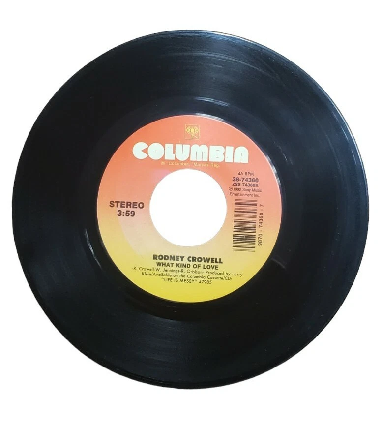 Rodney Crowell Nobody's Going To Burn My Playhouse Down/What Kind Of Love 45 7"  - Image 1 of 4