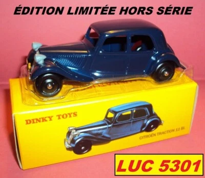CITROËN TRACTION BLEUE #24N HORS SÉRIE ET HORS COMMERCE 2015 DINKY TOYS / ATLAS - Photo 1/4