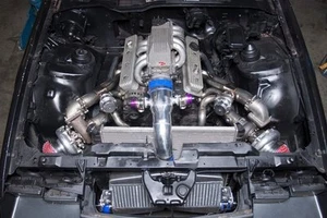Soporte de montaje intercooler de aluminio para 82-92 Camaro doble turbo bloque pequeño - Imagen 1 de 12