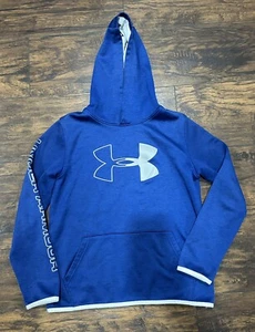 Boy’s Under Armour Hoodie Pullover Large Blue - Picture 1 of 7