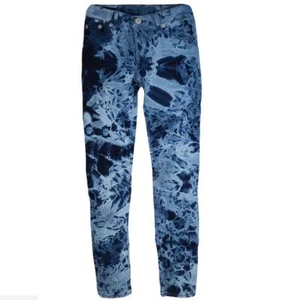 NEW Levi Girls 710 Super Skinny Fit Stretch Dark Printed Tie Dyed Jeans MSRP $40 - Picture 1 of 5