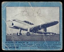 1941 Zoom avion cartes à collectionner Duramold modèle 46 bleu #140