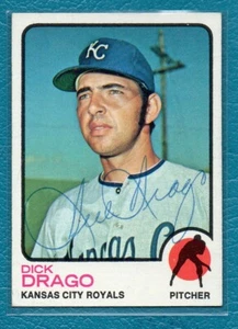 Dick Drago #392 signed autograph auto 1973 Topps Baseball Trading Card - Picture 1 of 2