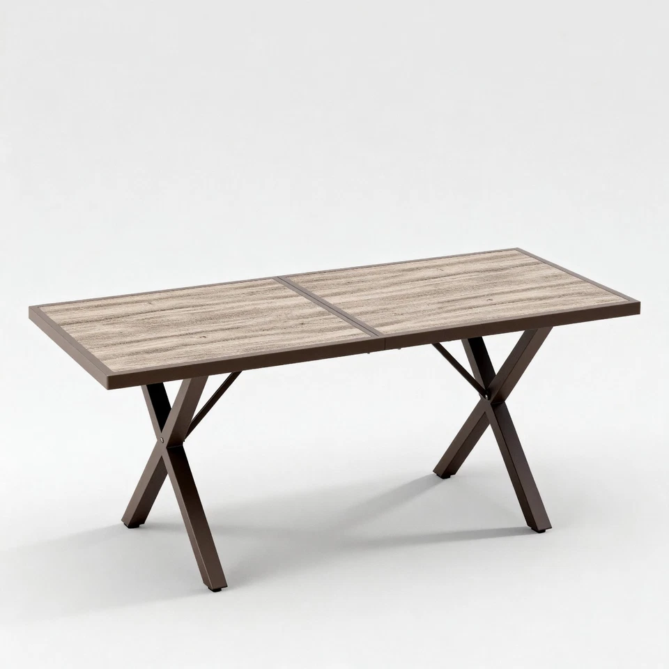 5.3FT Ultralight Aluminum Patio Dining Table Waterproof Outdoor Dining Table - Image 1 of 1