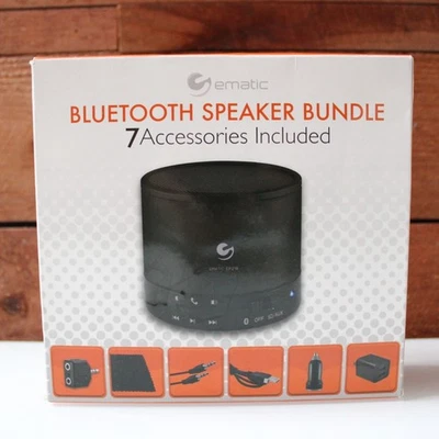 Ematic EP218 Bluetooth Speaker Bundle 7 Accessories Included iPhone / Android NW - Image 1 of 4