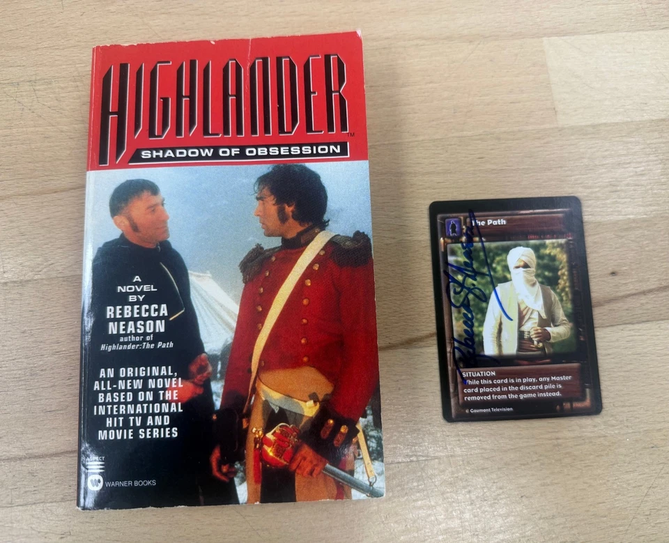 Highlander: Shadow of Obsession First Printing w/Card Signed by the Author - Image 1 of 4