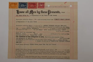 1924 BOND AND WARRANT PARTIAL DOCUMENT - Picture 1 of 3