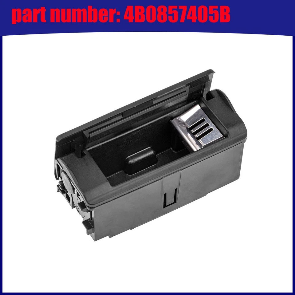 Cenicero puerta trasera izquierda negro 4B0857405B para Audi A6 Q7 RS6 S6 Foto 1 de 4