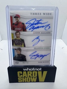 2023 Panini National Treasures Three Wide Justin A/Brandon J/Sam M Silver /10 - Picture 1 of 2