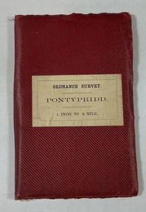 Vintage Ordnance Survey Revised New Series in Colour, # 248/262, Pontypridd 1900 - Picture 1 of 3