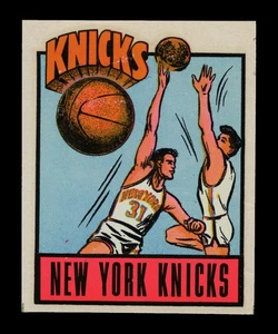 1964 New York Knicks Original Basketball Team Logo Decal Very Good Condition - Picture 1 of 2