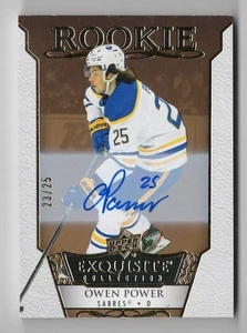 2022-23 Exquisite Collection Rookie Signatures Autograph Gold Owen Power 23/25 - Picture 1 of 2