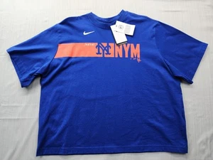 New Nike Women's New York Mets Knock Boxy T-Shirt Size XL Loose Tee - Picture 1 of 9