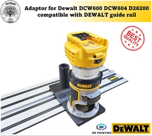Dewalt DCW600 DCW604 D26200 Adaptor router guide rail track groove Made in UK - Picture 1 of 6